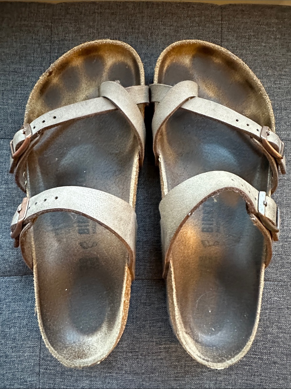Birkenstock Mayari Mocha Brown Toe Loop Sandals EU 38 Regular US 7-7.5